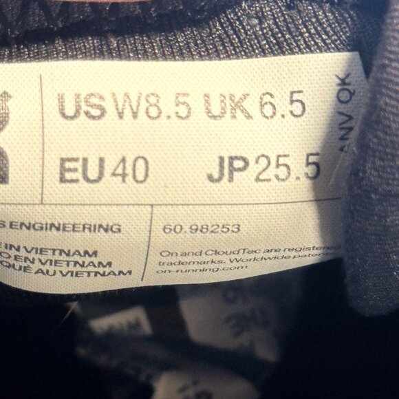 On Cloud X 3 Women's Size 8.5 Nimbus/White & Purple Running  Walking Shoes - Picture 4 of 12